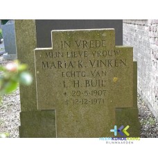 Grafstenen kerkhof Herwen Coll. HKR (154) M.K.Vinken
